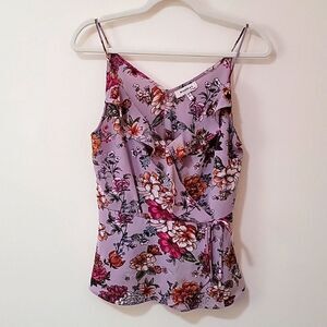 Monteau floral lilac purple camisole. Size L